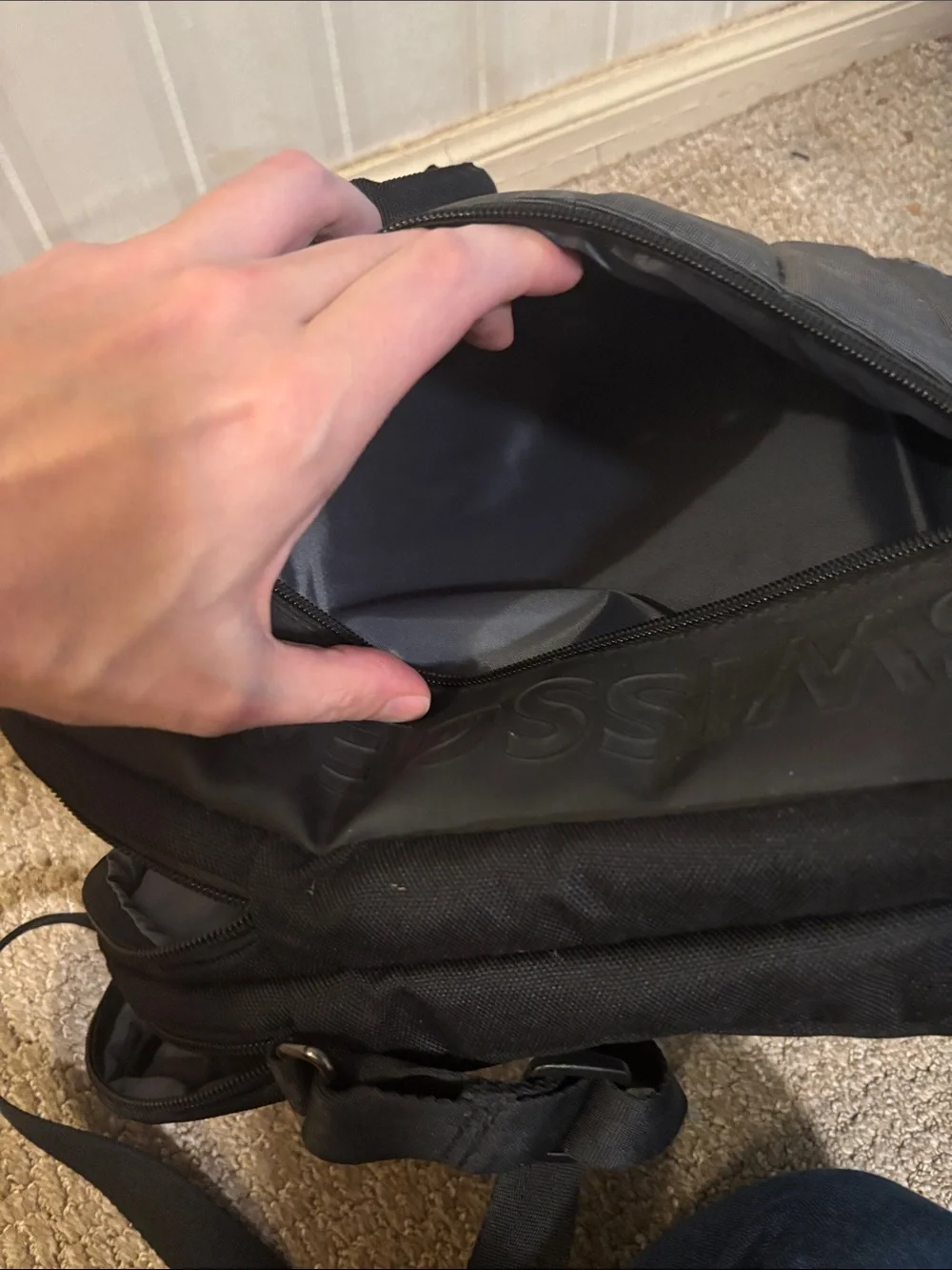 SwissGear Black Padded Laptop Messenger Bag Briefcase Shoulder Bag